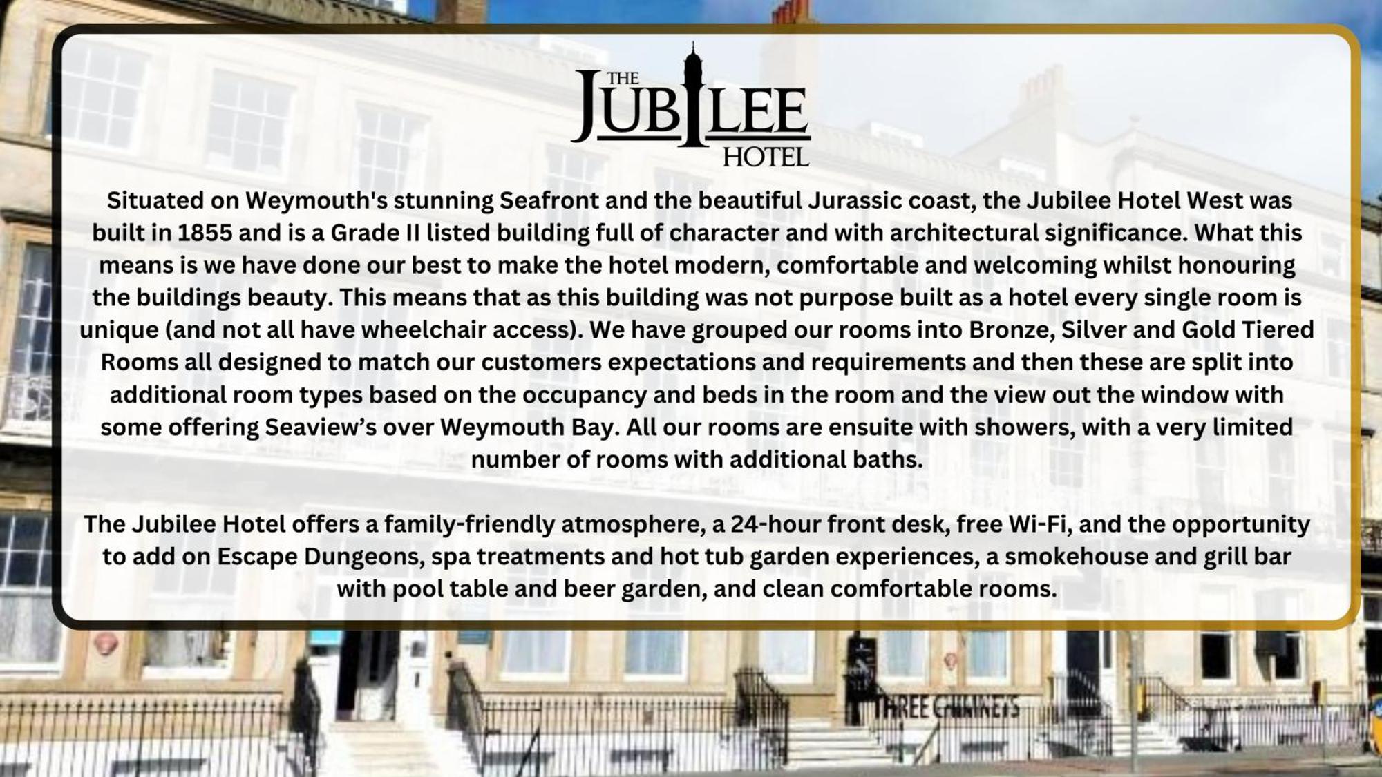 The Jubilee Hotel West- With Spa Facilities Weymouth Exterior foto